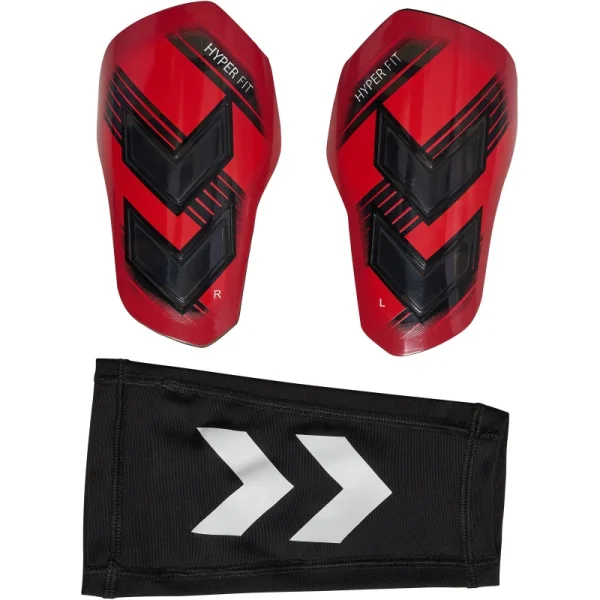 hummel Hmlshin Guards Hyper Fit - poppy red/transparent