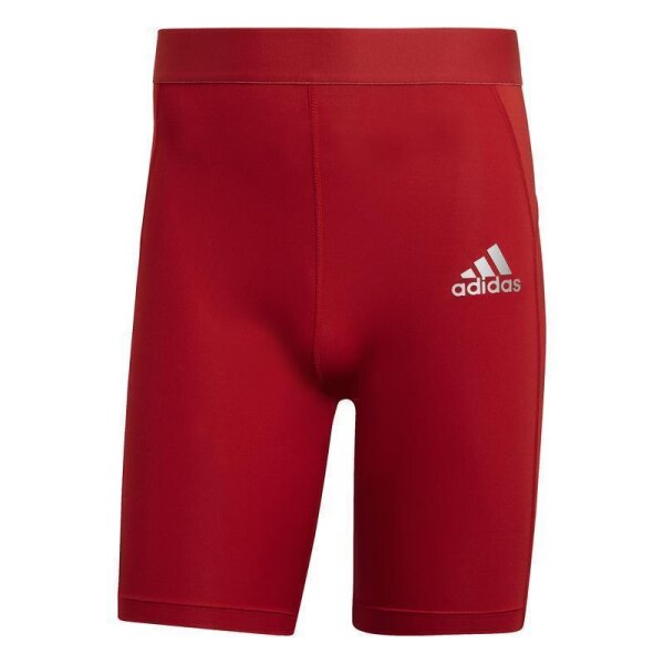 adidas Techfit Tight kurze Leggings Herren - rot