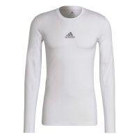 adidas Techfit Compression Langarm Shirt Herren - weiß