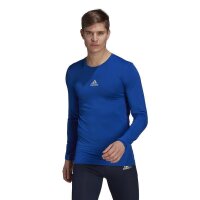 adidas Techfit Compression Langarm Shirt Herren - blau