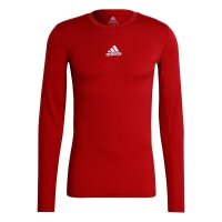 adidas Techfit Compression Langarm Shirt Herren - rot