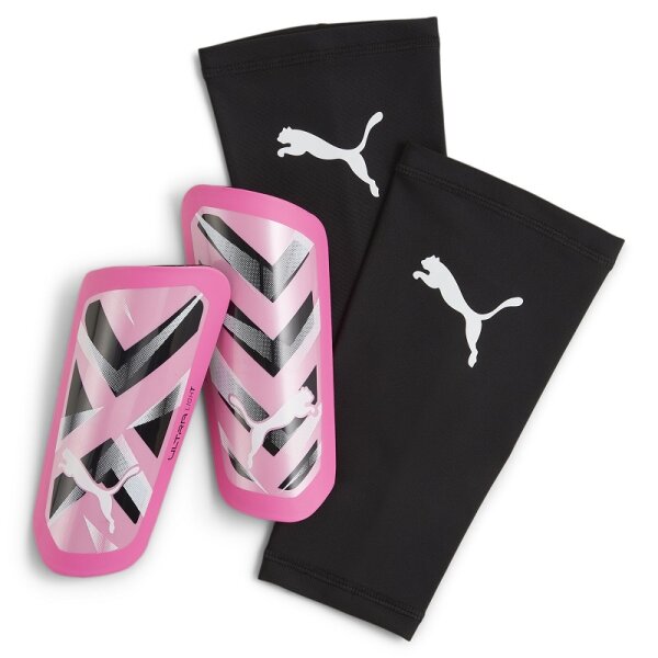 Puma Ultra Light Sleeve Schienbeinschoner - rosa/schwarz/silber