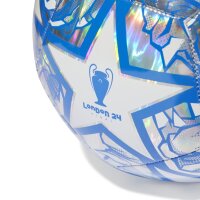 adidas UCL Foil Trainingsball 23/24 - weiß/blau/silber