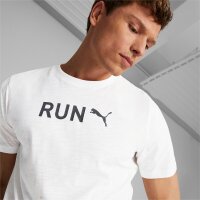 Puma Graphic Run T-Shirt Herren - wei&szlig;