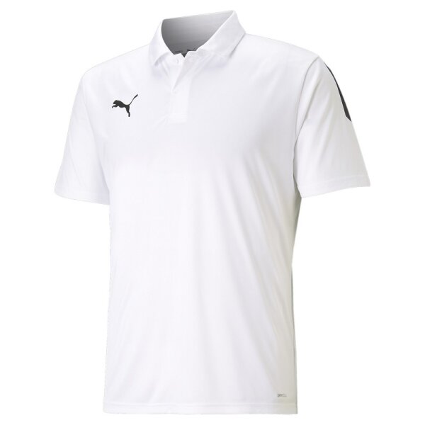 Puma teamLIGA Sideline Poloshirt Herren - weiß/schwarz