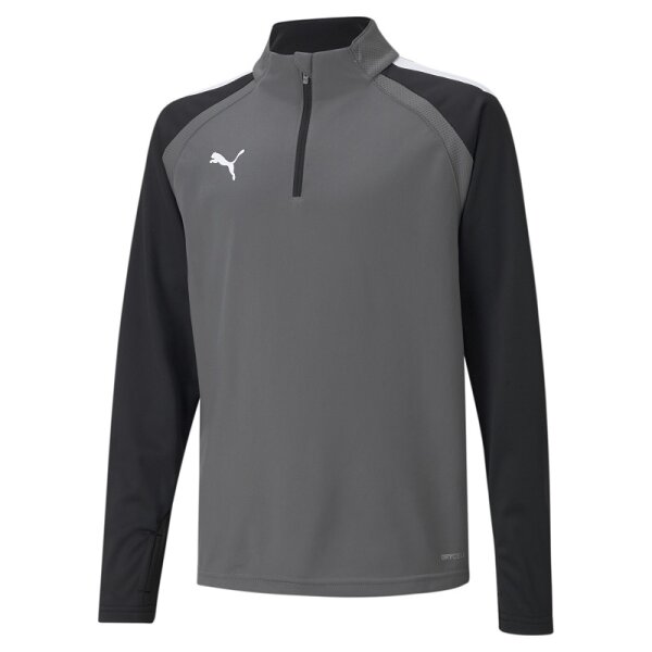 Puma teamLIGA Trainingstop Kinder - grau/schwarz/weiß