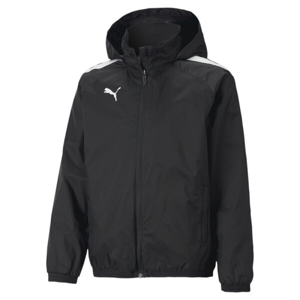 Puma teamLIGA Allwetterjacke Kinder - schwarz/weiß