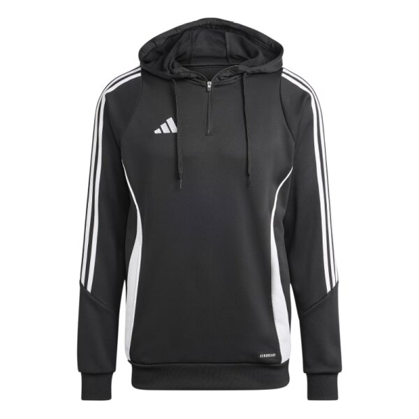 adidas Tiro 24 Half-Zip Hoodie Herren - schwarz/weiß