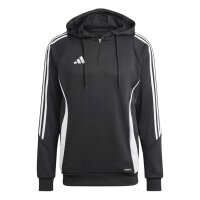 adidas Tiro 24 Half-Zip Hoodie Herren - schwarz/wei&szlig;