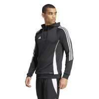 adidas Tiro 24 Half-Zip Hoodie Herren - schwarz/weiß