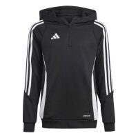 adidas Tiro 24 Half-Zip Hoodie Kinder - schwarz/wei&szlig;