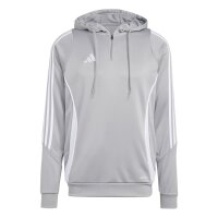 adidas Tiro 24 Half-Zip Hoodie Herren - grau/weiß