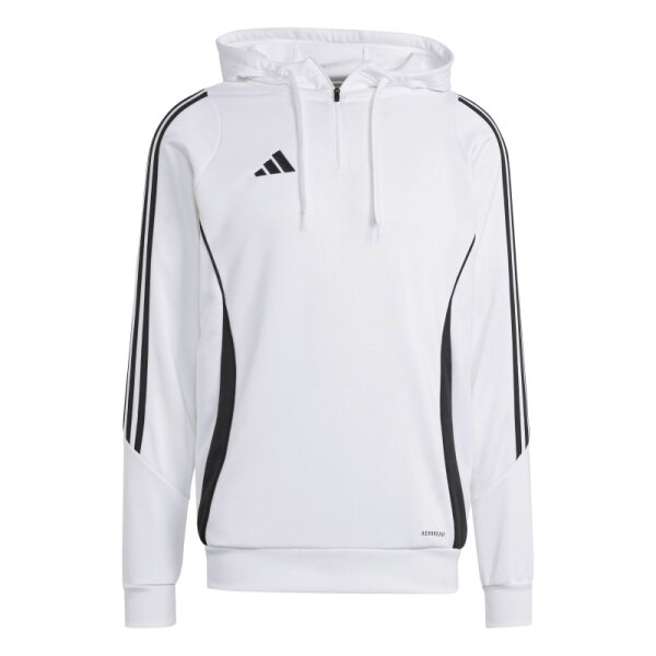 adidas Tiro 24 Half-Zip Hoodie Herren - weiß/schwarz