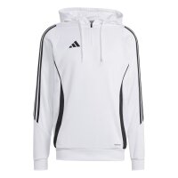 adidas Tiro 24 Half-Zip Hoodie Herren - wei&szlig;/schwarz