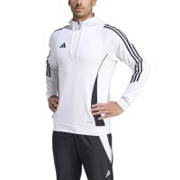 adidas Tiro 24 Half-Zip Hoodie Herren - wei&szlig;/schwarz