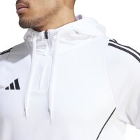 adidas Tiro 24 Half-Zip Hoodie Herren - wei&szlig;/schwarz