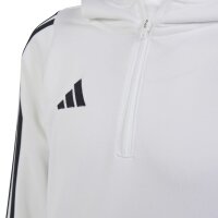 adidas Tiro 24 Half-Zip Hoodie Kinder - wei&szlig;/schwarz