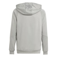 adidas Tiro 24 Half-Zip Hoodie Kinder - grau/wei&szlig;