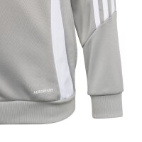 adidas Tiro 24 Half-Zip Hoodie Kinder - grau/wei&szlig;