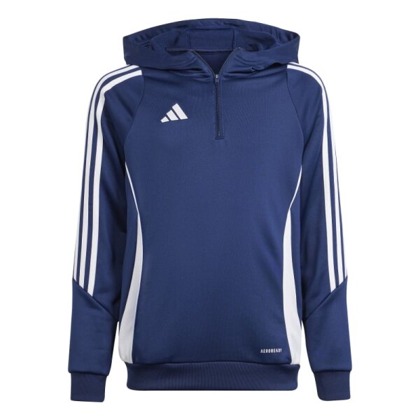 adidas Tiro 24 Half-Zip Hoodie Kinder - navy/weiß