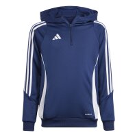 adidas Tiro 24 Half-Zip Hoodie Kinder - navy/wei&szlig;