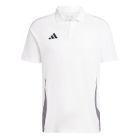 adidas Tiro 24 Competition Poloshirt Herren - wei&szlig;/grau