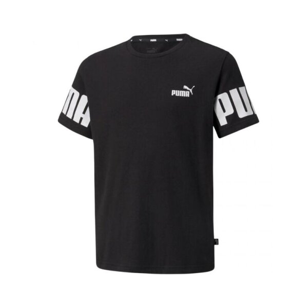 Puma Power Colorblock T-Shirt Kinder - schwarz