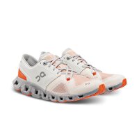 On Cloud X 3 Laufschuhe Damen - weiß/orange