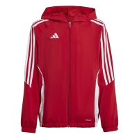 adidas Tiro 24 Windbreaker Jacke Kinder - rot/wei&szlig;