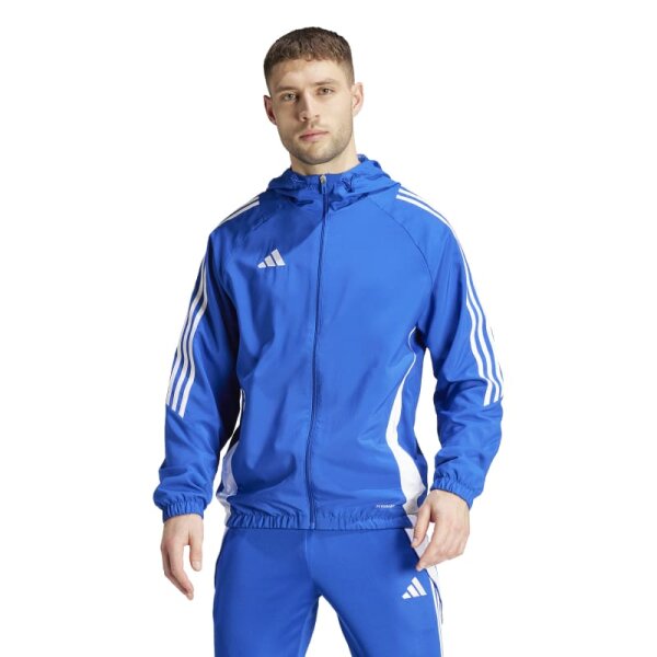 adidas Tiro 24 Windbreaker Jacke Herren - blau/weiß