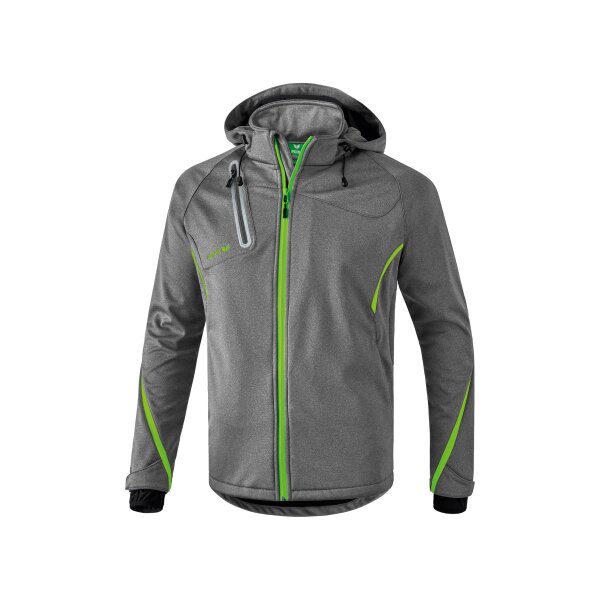 Erima Softshelljacke Function Herren - grau melange/green...