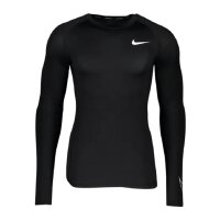 Nike Pro Langarm Funktionsshirt Herren - schwarz