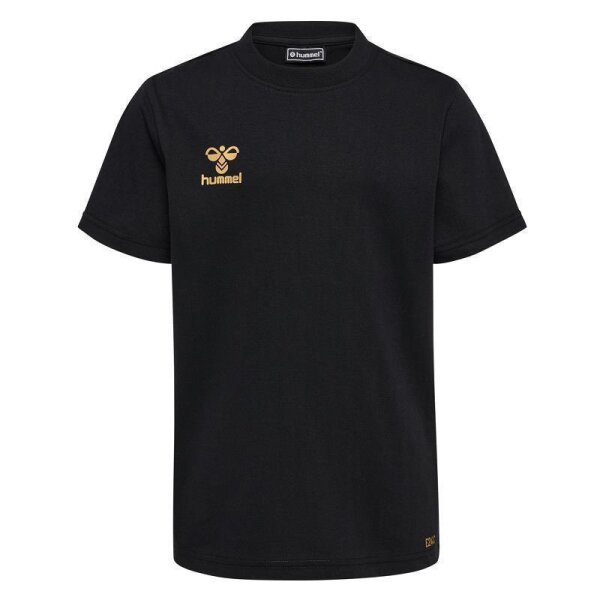 hummel T-Shirt EM24 Collection Kinder - schwarz/gold