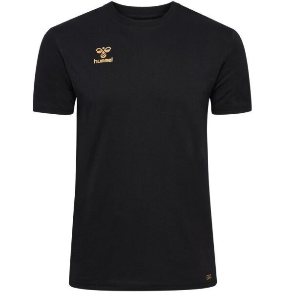 hummel T-Shirt EM24 Collection Herren - schwarz/gold