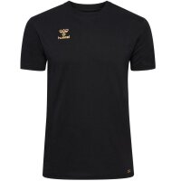 hummel T-Shirt EM24 Collection Herren - schwarz/gold