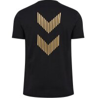 hummel T-Shirt EM24 Collection Herren - schwarz/gold