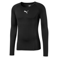 Puma Liga Baselayer Langarm Shirt Herren - schwarz