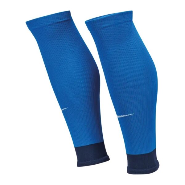 Nike Strike Dri-Fit Sleeve Stutzen - blau/weiß