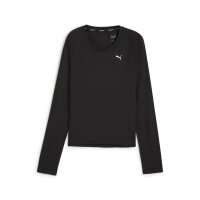 Puma Run Cloudspun Laufshirt Langarm Damen - schwarz