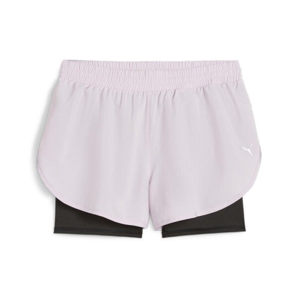 Puma Run Favorite Woven 2 IN 1 Shorts Damen - rosa/schwarz