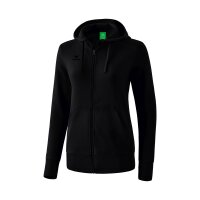 Erima Kapuzensweatjacke Damen - schwarz