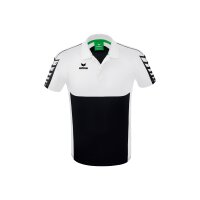 Erima Six Wings Poloshirt Herren - schwarz/wei&szlig;