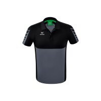 Erima Six Wings Poloshirt Herren - slate grey/schwarz