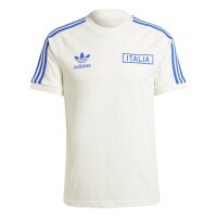 adidas Italien Adicolor Classics 3-Streifen T-Shirt EURO24 Herren - wei&szlig;/blau