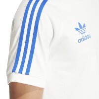 adidas Italien Adicolor Classics 3-Streifen T-Shirt EURO24 Herren - wei&szlig;/blau