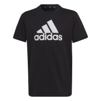 adidas Essentials Big Logo Cotton T-Shirt Kinder - schwarz/wei&szlig;