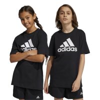 adidas Essentials Big Logo Cotton T-Shirt Kinder - schwarz/wei&szlig;