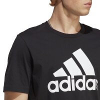 adidas Essentials Single Jersey Big Logo T-Shirt Herren - schwarz/wei&szlig;