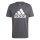 adidas Essentials Single Jersey Big Logo T-Shirt Herren - grau/weiß