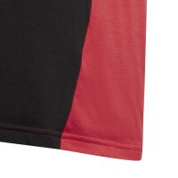 adidas Tiberio 3-Streifen Colorblock Cotton T- Shirt Kinder - rot/schwarz/wei&szlig;